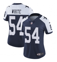 Women's Nike Dallas Cowboys #54 Randy White Navy Blue Throwback Alternate Vapor Untouchable Limited Player NFL Jersey