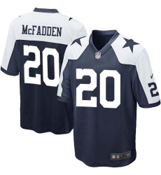 Men's Nike Dallas Cowboys #20 Darren McFadden Game Navy Blue Throwback Alternate NFL Jersey