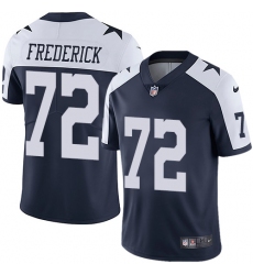 Youth Nike Dallas Cowboys #72 Travis Frederick Navy Blue Throwback Alternate Vapor Untouchable Limited Player NFL Jersey
