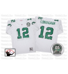 Mitchell And Ness Philadelphia Eagles #12 Randall Cunningham White Authentic NFL Jersey