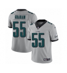 Women's Philadelphia Eagles #55 Brandon Graham Limited Silver Inverted Legend Football Jersey