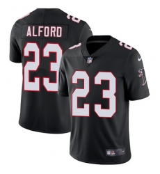 Men's Nike Atlanta Falcons #23 Robert Alford Black Alternate Vapor Untouchable Limited Player NFL Jersey