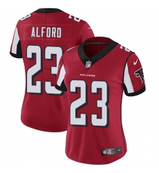 Women's Nike Atlanta Falcons #23 Robert Alford Red Team Color Vapor Untouchable Limited Player NFL Jersey