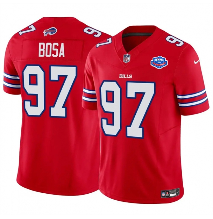 Men's Buffalo Bills #97 Joey Bosa Red 2025 F.U.S.E. With Farewell Vapor Untouchable Limited Football Stitched Jersey
