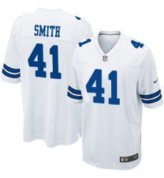 Men's Nike Dallas Cowboys #41 Keith Smith Game White NFL Jersey
