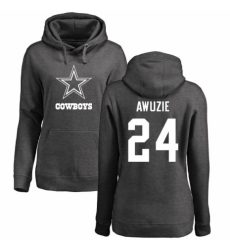 NFL Women's Nike Dallas Cowboys #24 Chidobe Awuzie Ash One Color Pullover Hoodie