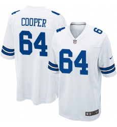Men's Nike Dallas Cowboys #64 Jonathan Cooper Game White NFL Jersey