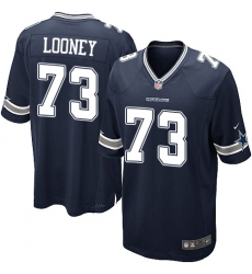 Men's Nike Dallas Cowboys #73 Joe Looney Game Navy Blue Team Color NFL Jersey