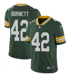 Youth Nike Green Bay Packers #42 Morgan Burnett Green Team Color Vapor Untouchable Limited Player NFL Jersey