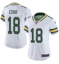 Women's Nike Green Bay Packers #18 Randall Cobb White Vapor Untouchable Limited Player NFL Jersey