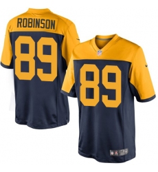 Men's Nike Green Bay Packers #89 Dave Robinson Limited Navy Blue Alternate NFL Jersey
