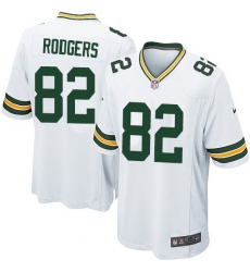 Men's Nike Green Bay Packers #82 Richard Rodgers Game White NFL Jersey