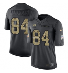 Youth Nike Green Bay Packers #84 Lance Kendricks Limited Black 2016 Salute to Service NFL Jersey