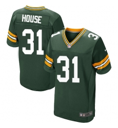 Men's Nike Green Bay Packers #31 Davon House Elite Green Team Color NFL Jersey