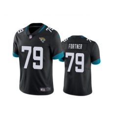Men's Jacksonville Jaguars #79 Luke Fortner Black Vapor Untouchable Limited Stitched Jersey