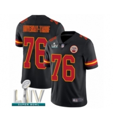 Men's Kansas City Chiefs #76 Laurent Duvernay-Tardif Limited Black Rush Vapor Untouchable Super Bowl LIV Bound Football Jersey