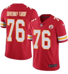 Youth Nike Kansas City Chiefs #76 Laurent Duvernay-Tardif Red Team Color Vapor Untouchable Limited Player NFL Jersey
