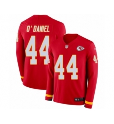 Youth Nike Kansas City Chiefs #44 Dorian O'Daniel Limited Red Therma Long Sleeve NFL Jersey